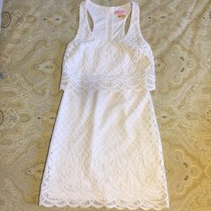 White 2-tiered Lilly Pulitzer Dress